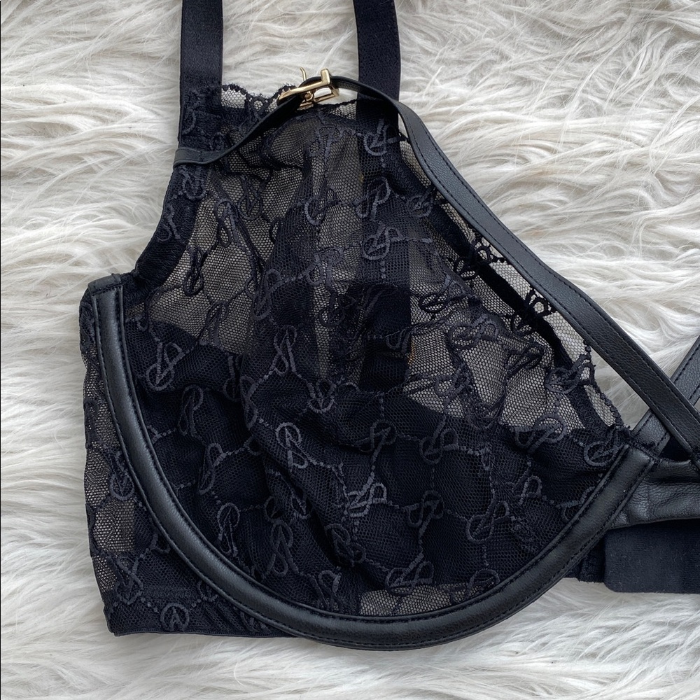 Victoria's Secret | Very Sexy Logo Embroidery Unlined Low Cut Demi Bra - Picture 3 of 10
